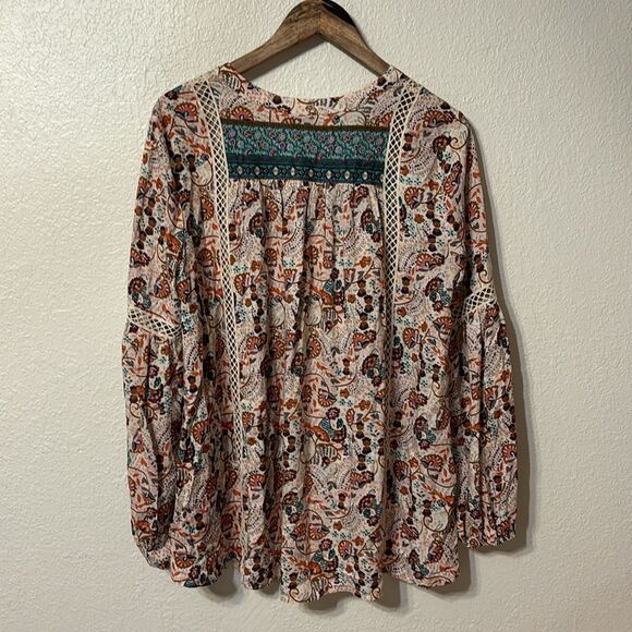 Sundance Jessamyn Boho Peasant Blouse Medium - Picture 6 of 6